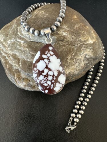 Navajo Wild Horse Necklace Pendant | Sterling Silver | Authentic Native American Handmade | 15733