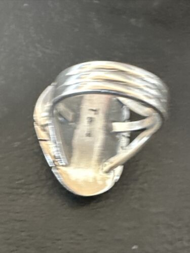 Navajo Green Sonoran Turquoise Ring | Sterling Silver | Sz 8 | Authentic Native American Handmade | 16392