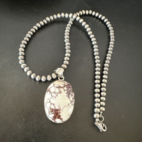 Navajo Wild Horse Necklace Pendant | Sterling Silver | Authentic Native American Handmade | 15723
