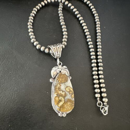Navajo Wild Horse Necklace Pendant | Sterling Silver | Authentic Native American Handmade | 16979