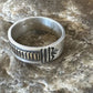 Navajo Men's Wedding Band | Stamped 14K Gold Sterling Silver Ring | Sz 9.5 | Authentic Native American Handmade | 15461