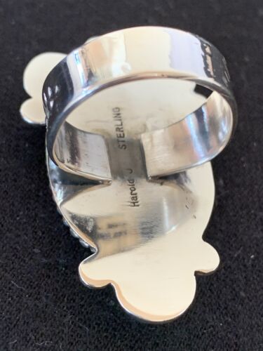 Southwestern Men's White Buffalo Turquoise Ring | Sterling Silver | Sz 10 | 433