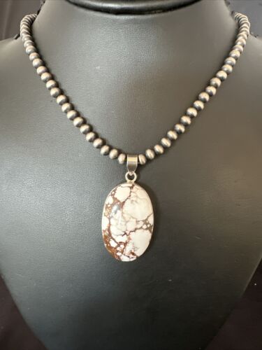 Navajo Wild Horse Necklace Pendant | Sterling Silver | Authentic Native American Handmade | 15729