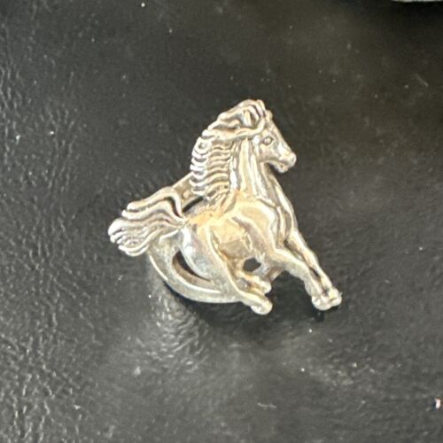 Navajo Pinky Horse Ring | Sterling Silver | Sz 4.5 | Authentic Native American Handmade | 15385