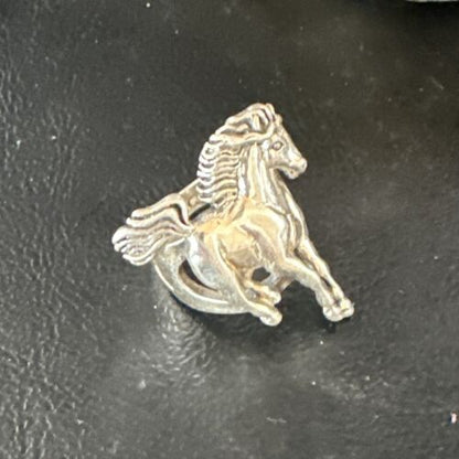 Navajo Pinky Horse Ring | Sterling Silver | Sz 4.5 | Authentic Native American Handmade | 15385