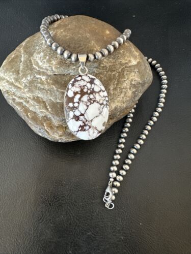 Navajo Wild Horse Necklace Pendant | Sterling Silver | Authentic Native American Handmade | 15725