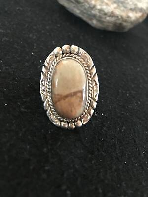 Women's Navajo Wild Horse Turquoise Ring | Sterling Silver | Sz 6 | Authentic Native American Handmade | 17153