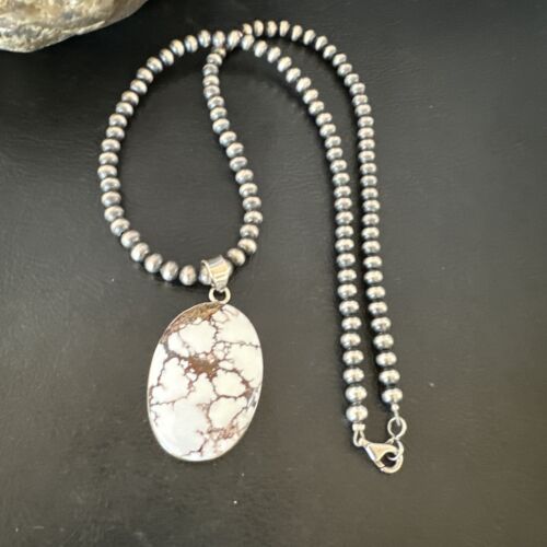 Navajo Wild Horse Necklace Pendant | Sterling Silver | Authentic Native American Handmade | 15724