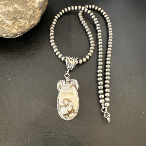 Navajo Wild Horse Necklace Pendant | Sterling Silver | Authentic Native American Handmade | 16944