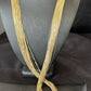 Gold Filled Heishi Tubes Necklace | 50 Strand | Liquid Sterling Silver | 30" | 17393
