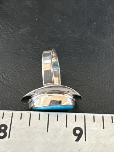 Sterling Silver Blue Kingman Turquoise Ring | Sz 7 | 17595