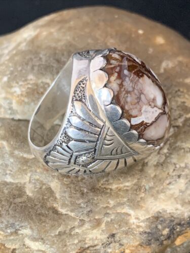 Southwestern Men's Wild Horse Turquoise Ring | Sterling Silver | Sz 8.5 | 13774