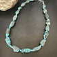 Navajo Blue Nugget Turquoise Bead Necklace | Sterling Silver Pearls | 20" | Authentic Native American Handmade | 16001