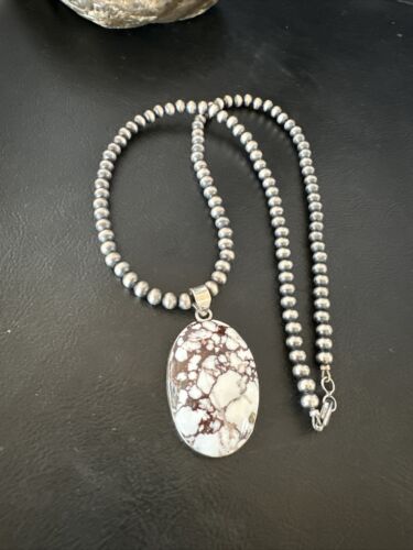 Navajo Wild Horse Necklace Pendant | Sterling Silver | Authentic Native American Handmade | 15725
