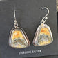 Navajo Bumblebee Jasper Earrings | Sterling Silver | Authentic Native American Handmade | 15830