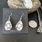 Navajo Wild Horse Necklace Pendant and Earrings Set | Sterling Silver | Authentic Native American Handmade | 15739