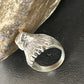 Men's Eagle Head Ring | Navajo Sterling Silver | Sz 10 | Authentic Native American Handmade | 15389