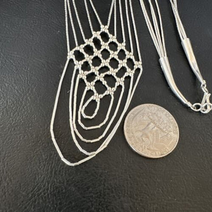 Heishi Liquid Sterling Silver 5-Strand Necklace | 20" | 15888