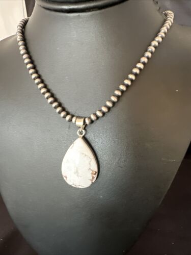 Navajo Wild Horse Necklace Pendant | Sterling Silver | Authentic Native American Handmade | 15732