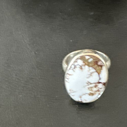 Men's and Women's Wild Horse Turquoise Ring | Sterling Silver | Sz 7.5 | 17362