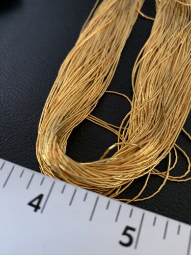 Navajo Gold Filled Heishi Tubes | 100 Strand Liquid Sterling Silver Necklace 21" | 17173