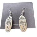 Hopi Gecko Lizard Dangle Earrings | Sterling Silver | Authentic Native American Handmade | 01505