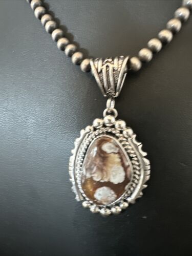 Navajo Wild Horse Necklace Pendant | Sterling Silver | Authentic Native American Handmade | 16754
