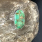 Navajo Green Mojave Turquoise Ring | Sterling Silver | Sz 7 | Authentic Native American Handmade | 15594