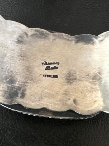 Navajo Sterling Silver Blue Turquoise Cuff Bracelet | Authentic Native American Handmade | 15987 - Masha USA