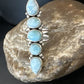 Navajo Blue Larimar Multi-Stone Ring | Authentic Native American Sterling Silver | Multi-Stone | Sz 5.5 | 15977