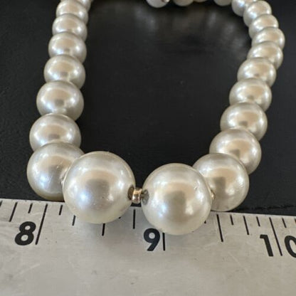 White Freshwater Pearl Necklace | Gold Filled Beads | 17" | 17367