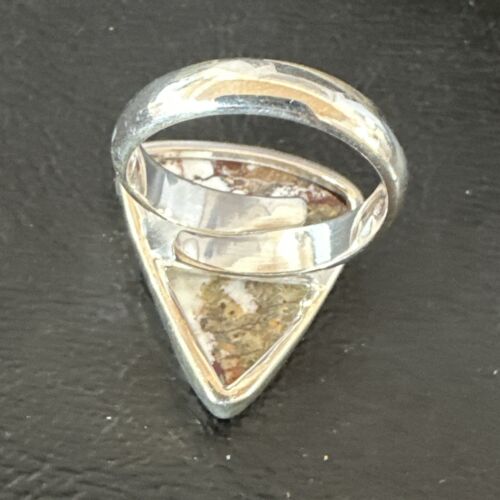 Men's & Women's Wild Horse Turquoise Ring | Navajo Sterling Silver | Sz 8 | 17352