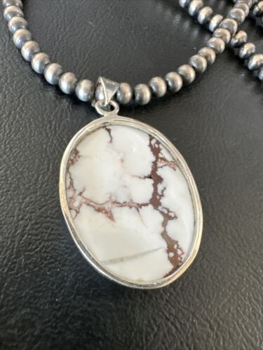 Navajo Wild Horse Necklace Pendant | Sterling Silver | Authentic Native American Handmade | 15731
