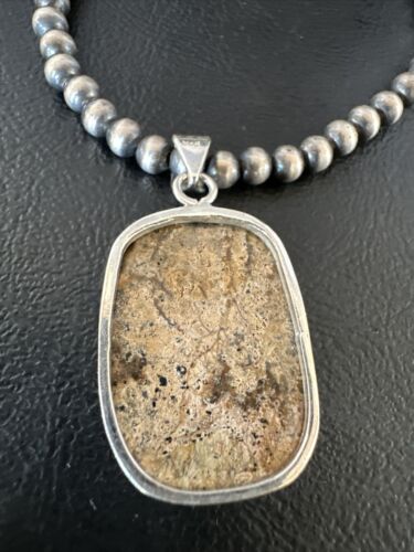 Navajo Wild Horse Necklace Pendant | Sterling Silver | Authentic Native American Handmade | 15737
