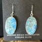 Blue Denim Lapis Dangle Earrings | Sterling Silver | 1" | 15795