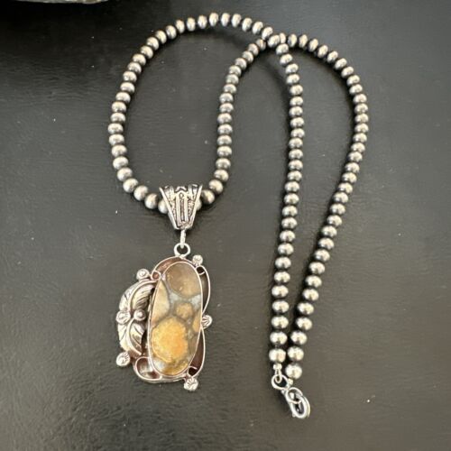 Navajo Wild Horse Necklace Pendant | Sterling Silver | Authentic Native American Handmade | 16943