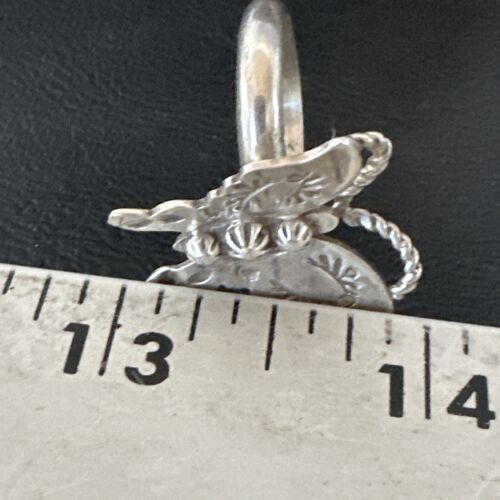 Navajo Sterling Silver Butterfly Ring | Sz 7.5 | Authentic Native American Handmade | 16972