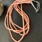 Navajo Pink Coral Tube Heishi Bead Necklace | 5-Strand Sterling Silver | 18" | Authentic Native American Handmade | 15278