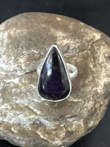Southwestern Women's Sterling Silver Purple Sugilite Ring | Sz 8 | 17238
