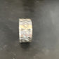 Navajo Stamped Sterling Silver Thumb Ring | Sz 14 | Authentic Native American Handmade | 15128