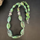 Navajo Green Turquoise Chunky Necklace | Sterling Silver | 21" | Authentic Native American Handmade | 15200