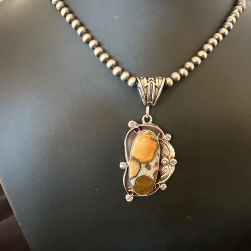 Navajo Wild Horse Necklace Pendant | Sterling Silver | Authentic Native American Handmade | 16941 - Masha USA
