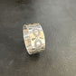 Navajo Stamped Sterling Silver Thumb Ring | Sz 14 | Authentic Native American Handmade | 15128