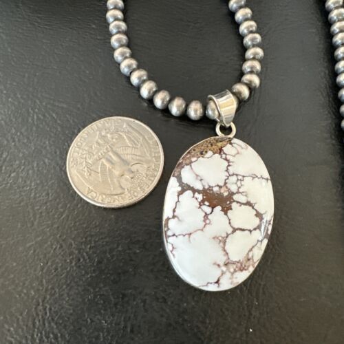 Navajo Wild Horse Necklace Pendant | Sterling Silver | Authentic Native American Handmade | 15724
