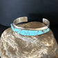 Navajo Men's Blue Turquoise Inlay Bracelet | Sterling Silver | Authentic Native American Handmade | 15062