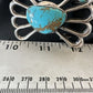 Men's Blue Kingman Turquoise Concho Belt | Sterling Silver Navajo Tufa | Authentic Native American Handmade | 16788