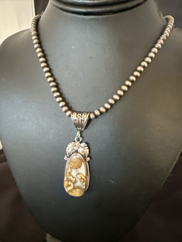 Navajo Wild Horse Necklace Pendant | Sterling Silver | Authentic Native American Handmade | 16979