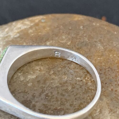Navajo Gaspiete, Sugilite & Coral Inlay Ring | Sterling Silver | Sz 5 | Authentic Native American Handmade | 11155