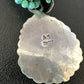 Blue Turquoise Pendant | Navajo Pearls | Sterling Silver Bead Necklace 17" | Multi-Strand | 15993