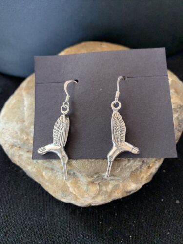 Southwestern Sterling Silver Hummingbird Earrings | 1" | 01517